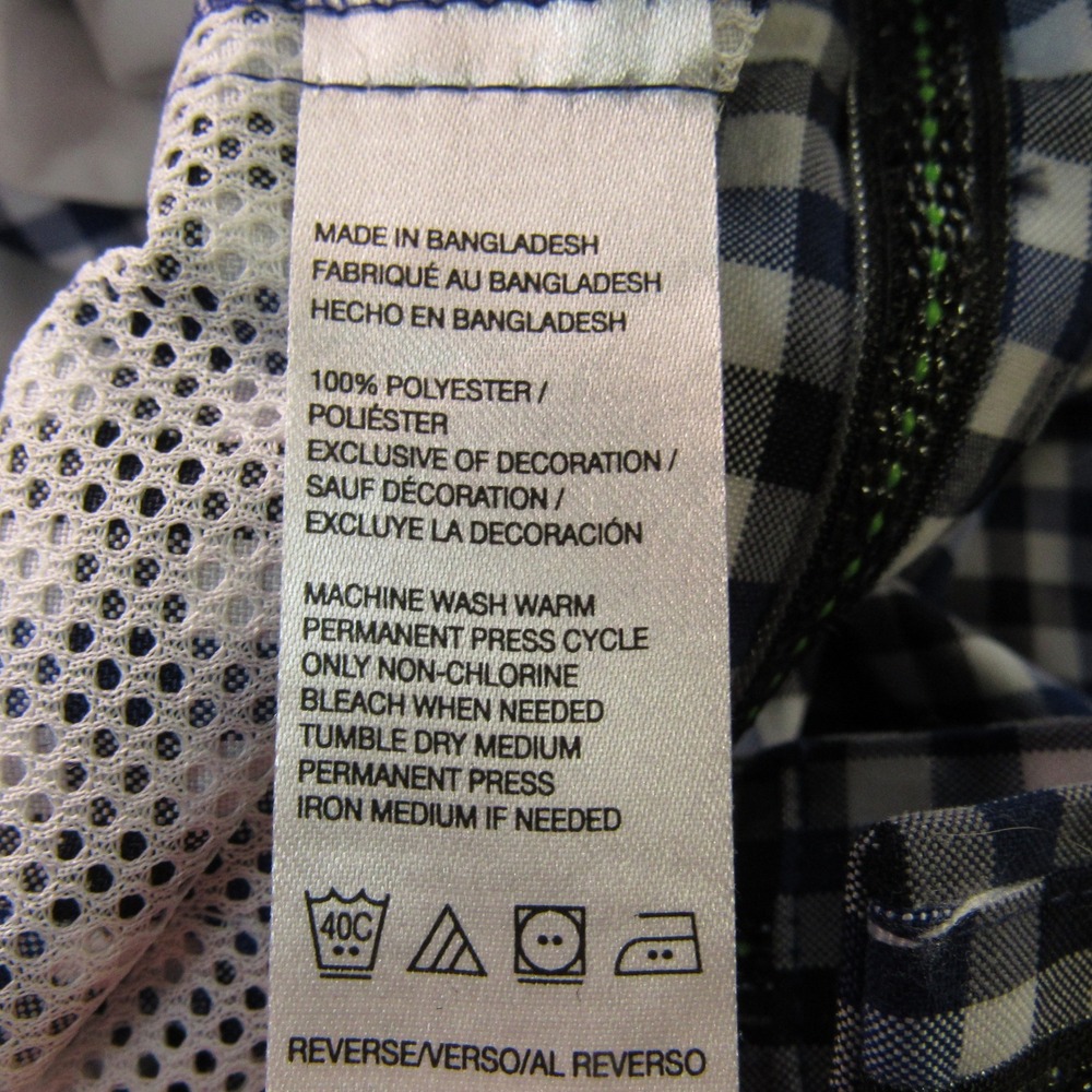 IZOD Golf Pants Mens 38x32 Blue Black Gingham Check Performance Retro Old Money - Picture 4 of 11